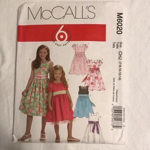 New McCall's Dress Pattern Size CHJ (7-8-10-12-14)  price reduced